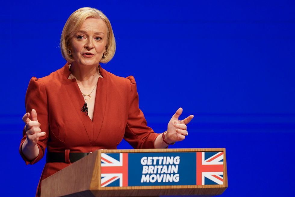 Prime Minister Liz Truss delivers her keynote speech at the Conservative Party annual conference at the International Convention Centre in Birmingham. Picture date: Wednesday October 5, 2022.