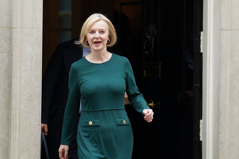 Prime Minister Liz Truss departs 10 Downing Street, Westminster, London, to attend Prime Minister's Questions at the Houses of Parliament. Picture date: Wednesday October 12, 2022.