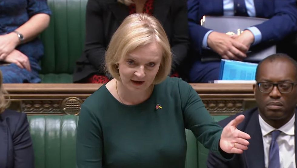 Prime Minister Liz Truss in the House of Commons