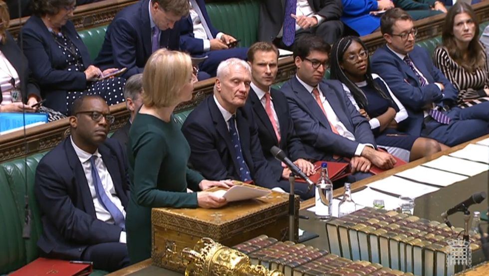 Prime Minister Liz Truss speaking in the House of Commons, London, to set out her energy plan to shield households and businesses from soaring energy bills. Picture date: Thursday September 8, 2022.