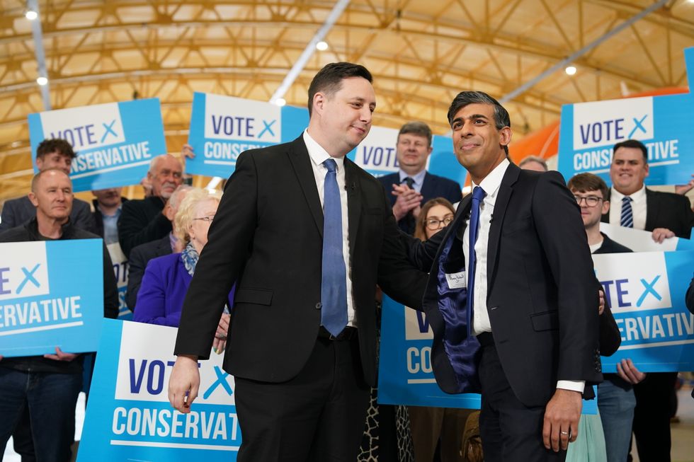 Prime Minister Rishi Sunak congratulates Tees Valley Mayor Ben Houchen on his re-election