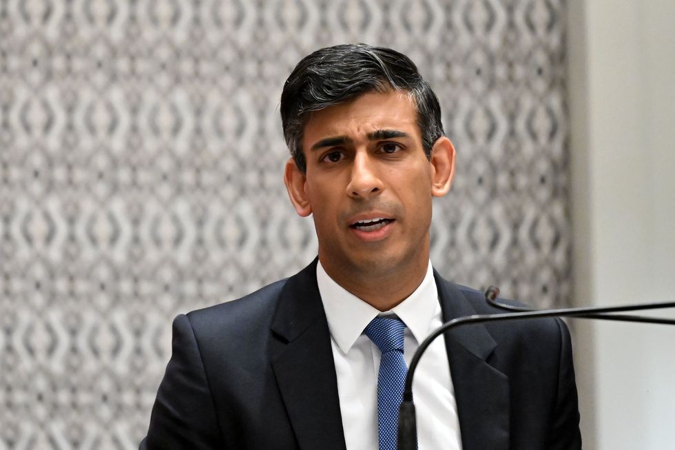 Prime Minister Rishi Sunak holds a press conference after meeting with US President Joe Biden and a phone call to Ukraine President Volodymyr Zelenskyy at the G20 summit in Nusa Dua, Bali, Indonesia. Picture date: Wednesday November 16, 2022.