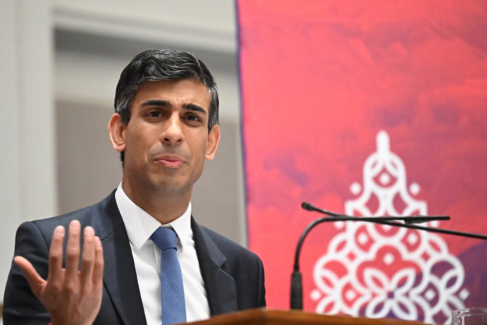 Prime Minister Rishi Sunak holds a press conference after meeting with US President Joe Biden and a phone call to Ukraine President Volodymyr Zelenskyy at the G20 summit in Nusa Dua, Bali, Indonesia. Picture date: Wednesday November 16, 2022.
