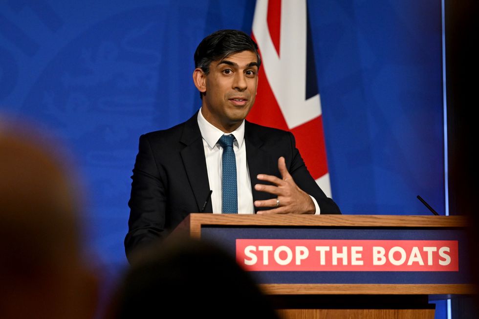 Prime Minister Rishi Sunak holds a press conference