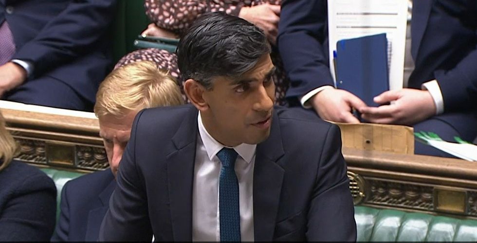 Prime Minister Rishi Sunak in House of Commons
