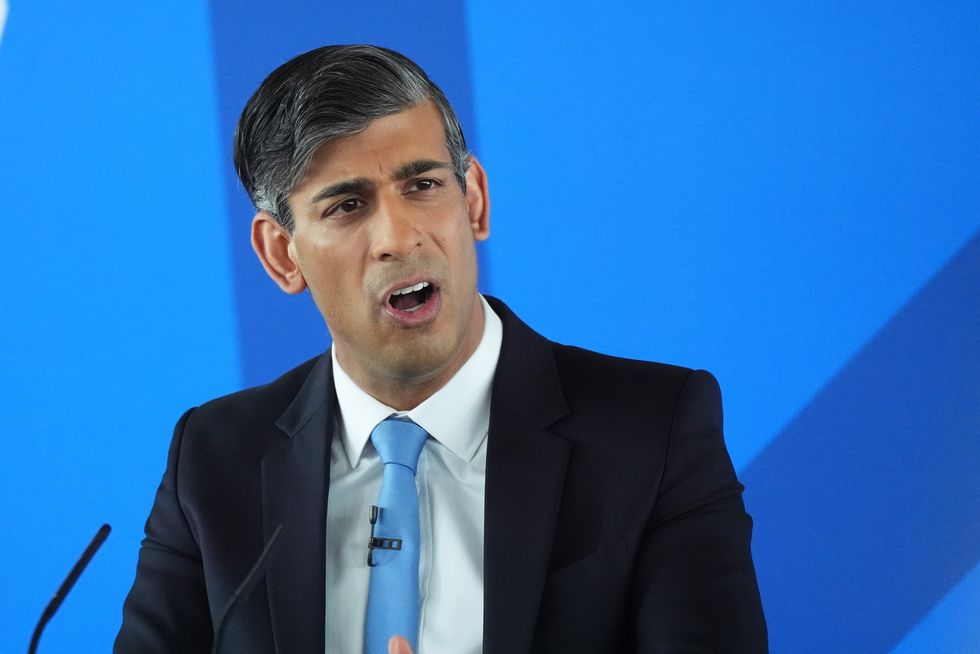 Prime Minister Rishi Sunak launches the Conservative Party General Election manifesto