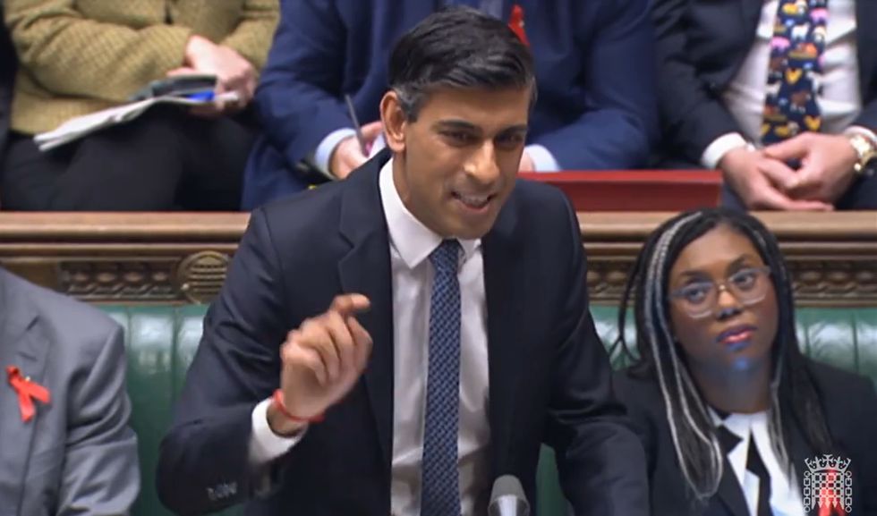Prime Minister Rishi Sunak speaks during Prime Minister's Questions in the House of Commons, London. Picture date: Wednesday November 30, 2022.