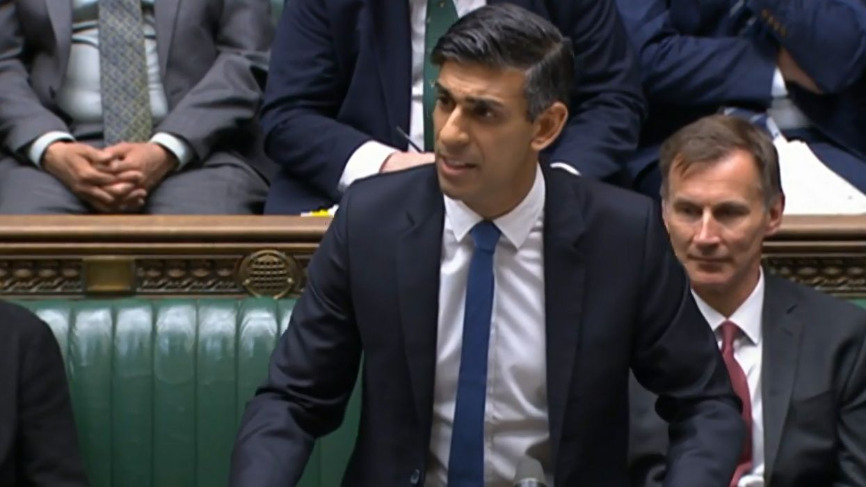 Prime Minister Rishi Sunak speaks during Prime Minister's Questions in the House of Commons