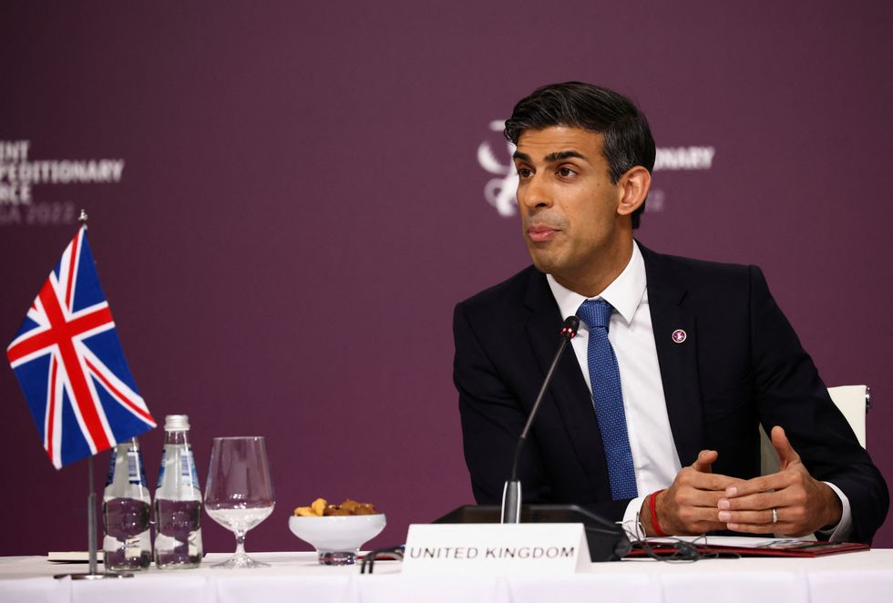 Prime Minister Rishi Sunak speaks during the Joint Expeditionary Force (JEF) Summit in Riga, Latvia. Picture date: Monday December 19, 2022.