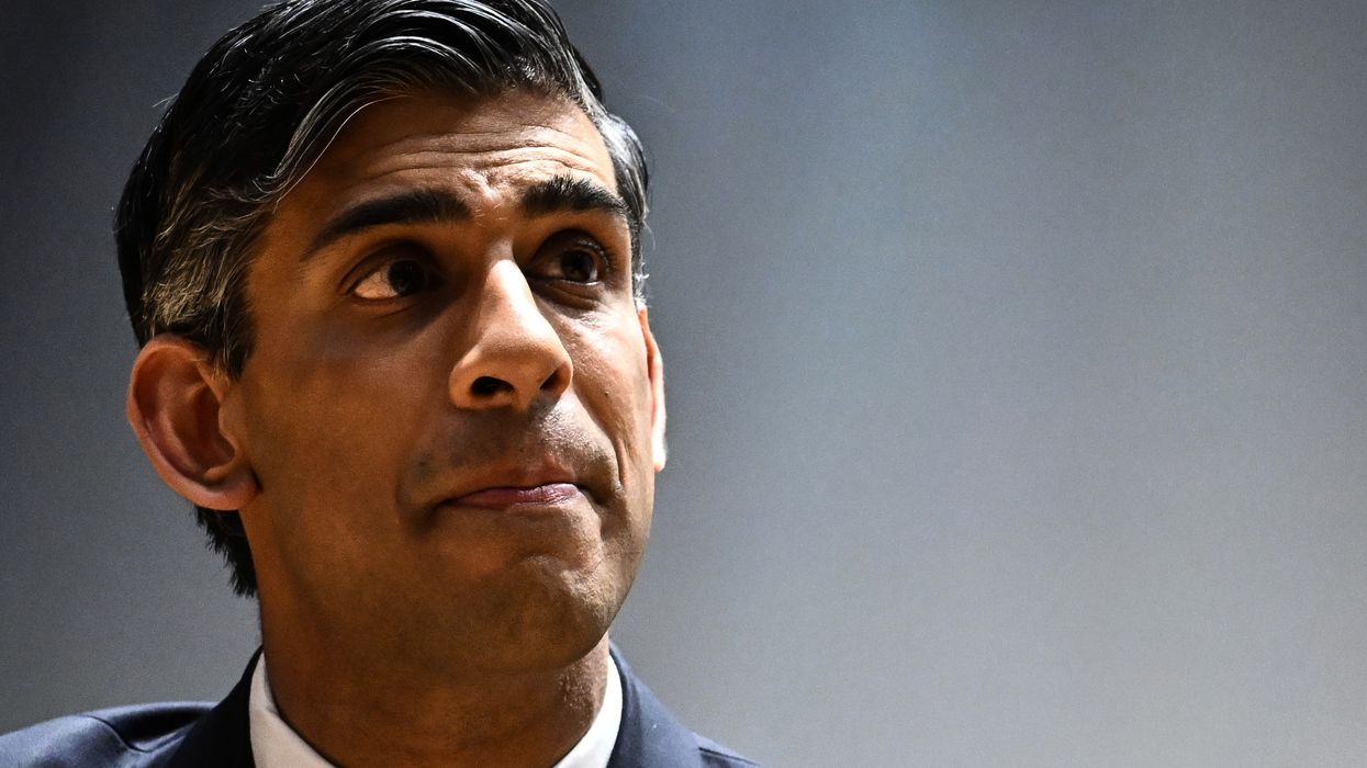 Prime Minister Rishi Sunak speaks during the London Defence Conference at Bush House, London