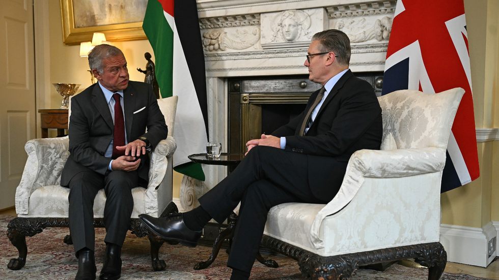Prime Minister Sir Keir Starmer and King Abdullah II, King of Jordan