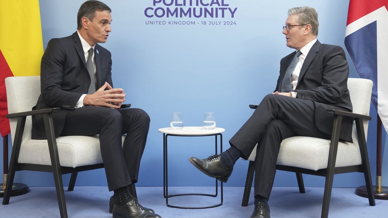Prime Minister Sir Keir Starmer and Spain's Prime Minister Pedro Sanchez
