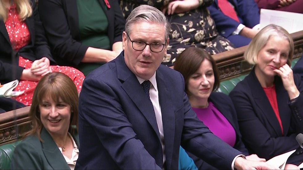 Prime Minister Sir Keir Starmer confused at PMQs