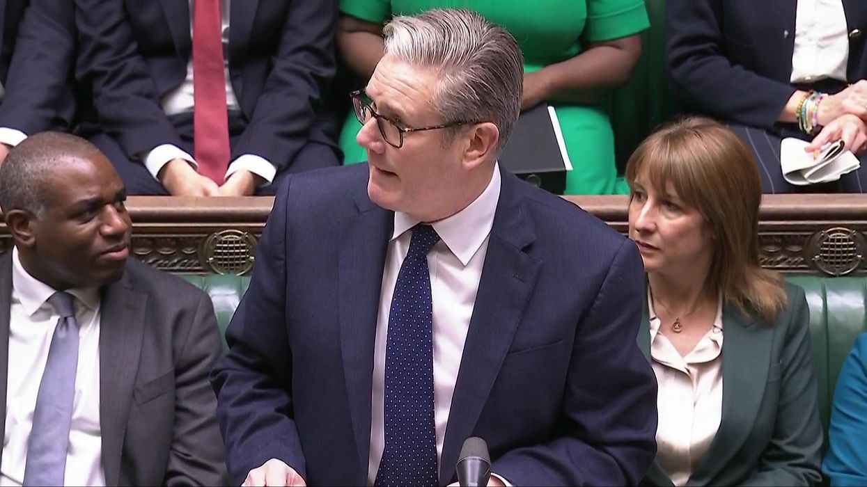 Prime Minister Sir Keir Starmer, David Lammy and Rachel Reeves confused at PMQs