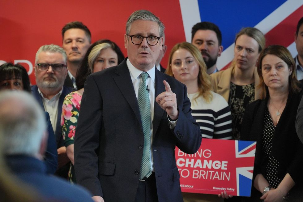 Prime Minister Sir Keir Starmer, speaking during the launch of the Labour Party local election campaign at a distribution centre for Peak Pharmacy, in Chesterfield