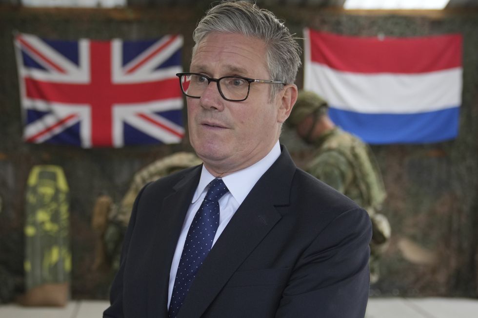 Prime Minister Sir Keir Starmer, speaks to the media at the end of a visit to the Netherlands marines training base, as part of the UK-Netherland Joint Amphibious Force in Rotterdam, during a visit to attend the Nato Summit at the Hague