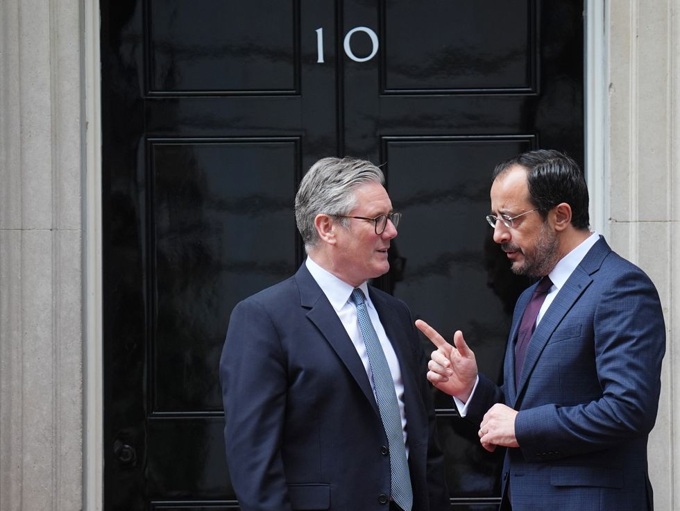 Prime Minister Sir Keir Starmer welcomes President of Cyprus, Nikos Christodoulides, to Downing Street
