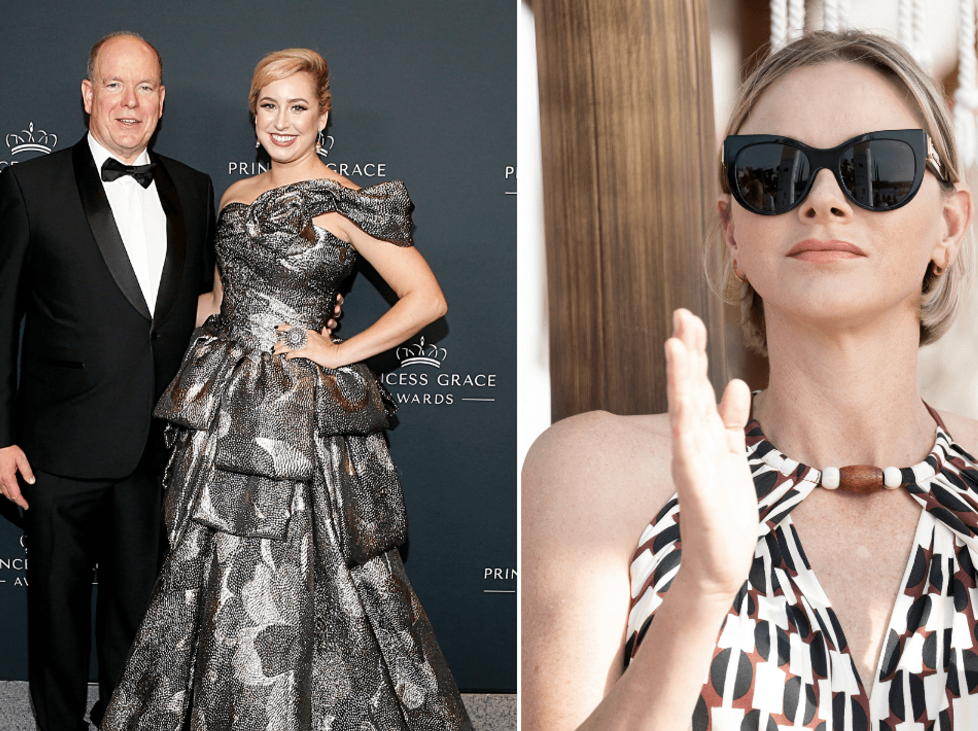 Prince Albert of Monaco, Jazmin Grimaldi and Princess Charlene