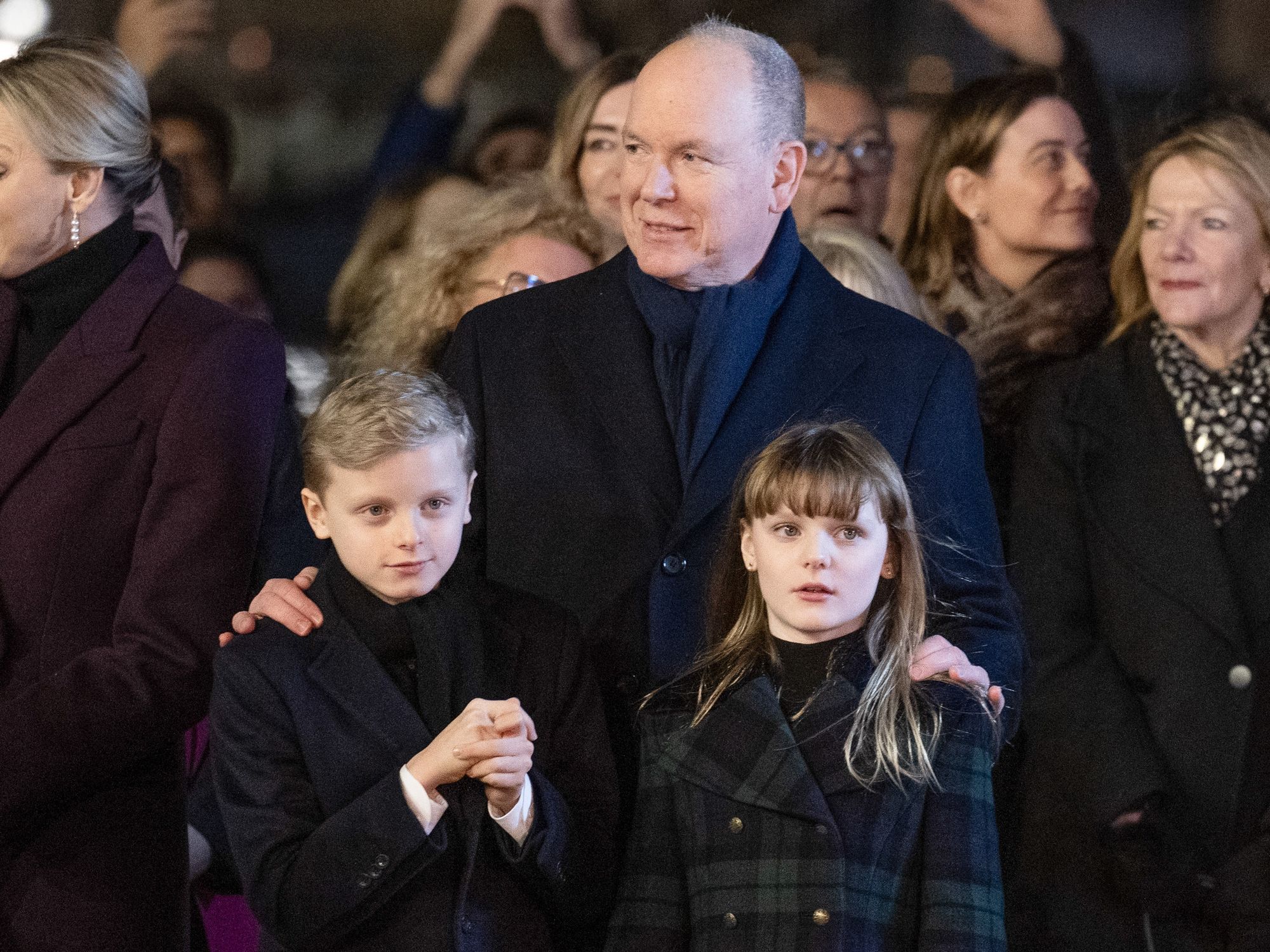 Prince Albert, Prince Jacques and Princess Gabriella of Monaco