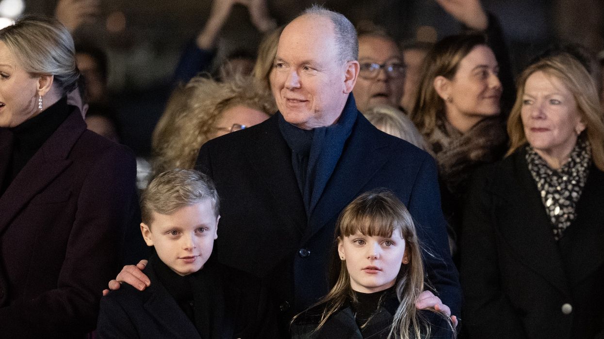 Prince Albert, Prince Jacques and Princess Gabriella.