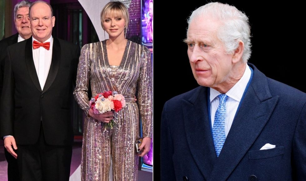Prince Albert, Princess Charlene and King Charles