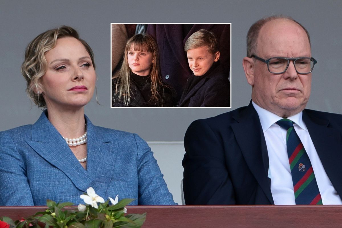 Prince Albert, Princess Charlene, Prince Jacques and Princess Gabriella of Monaco