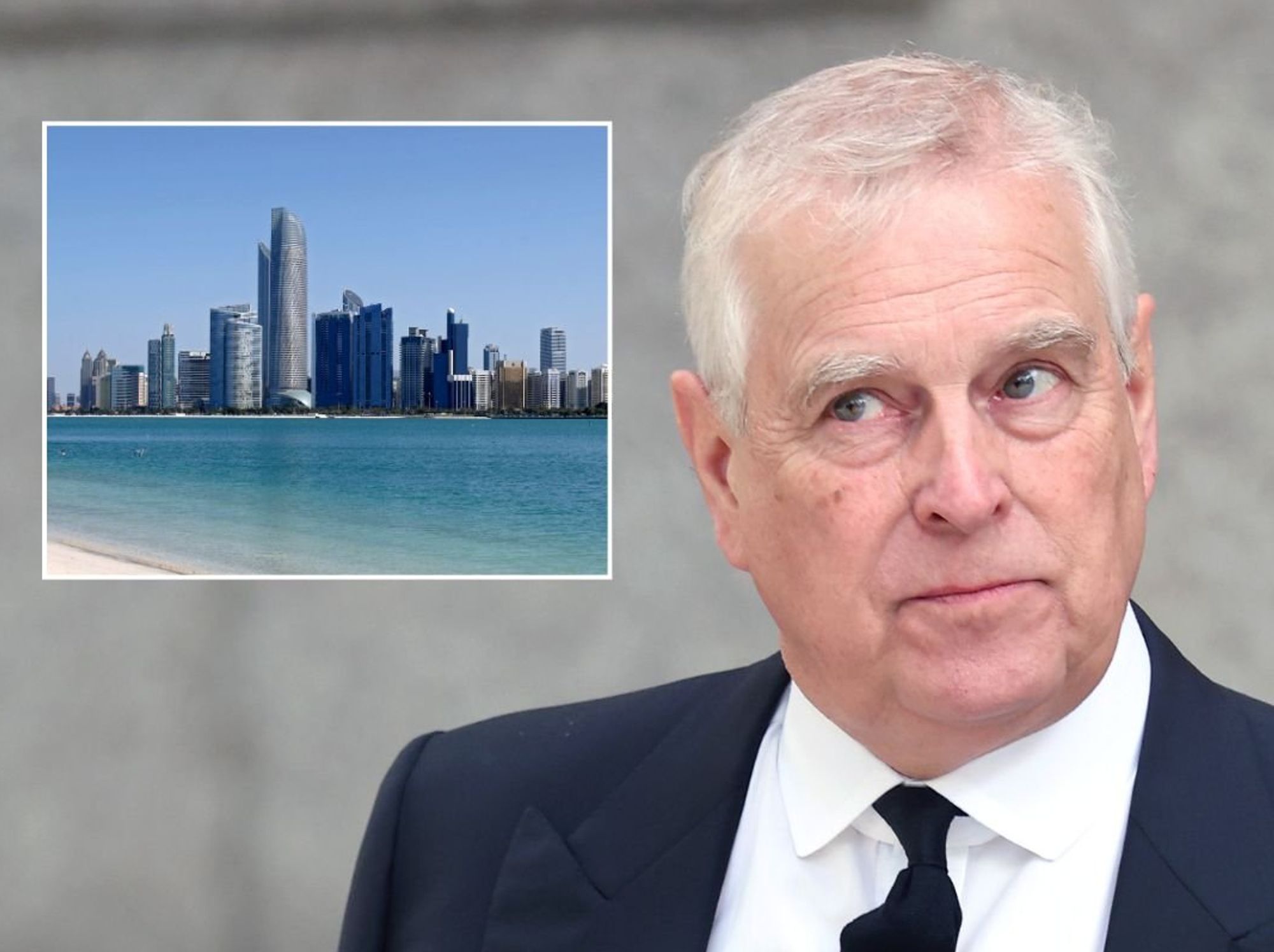 Prince Andrew / Abu Dhabi skyline