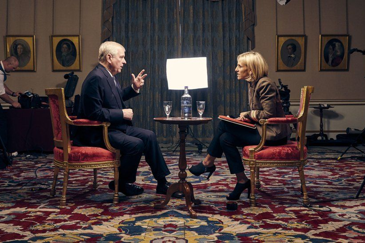 Prince Andrew and Emily Maitlis