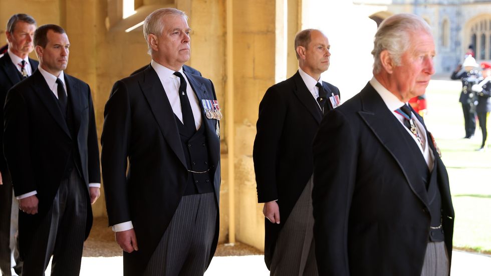 Prince Andrew and King Charles