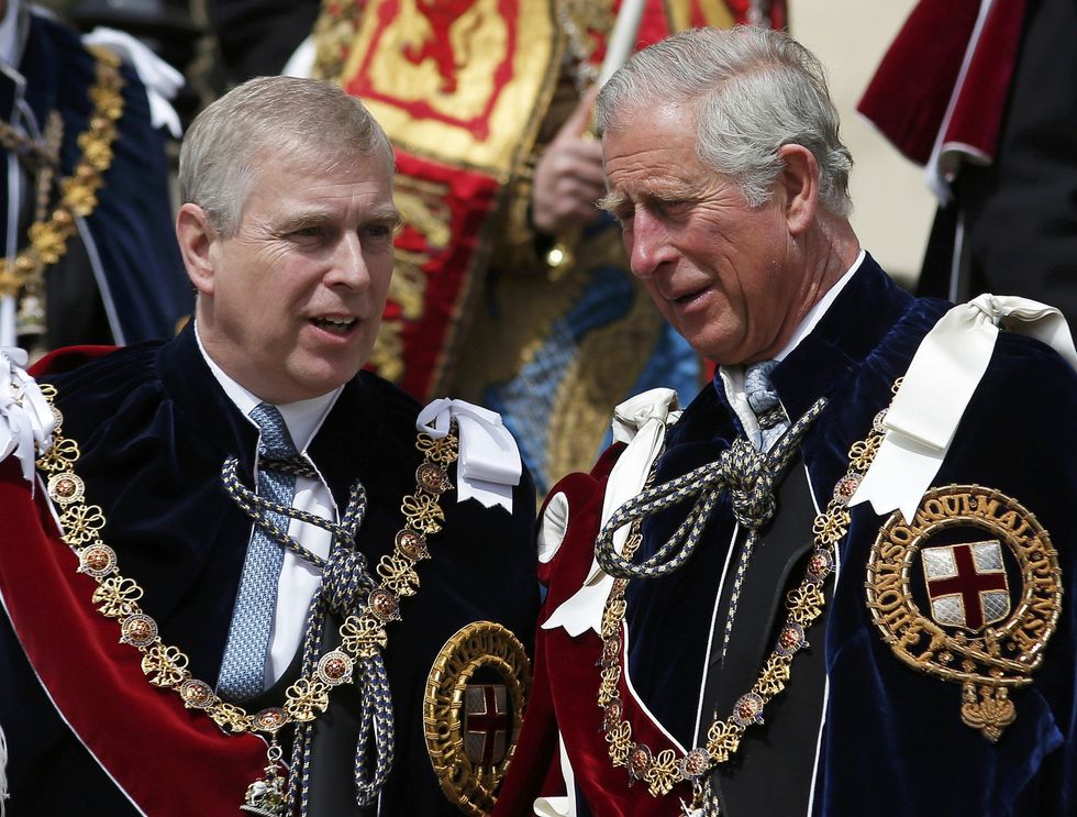 Prince Andrew and King Charles
