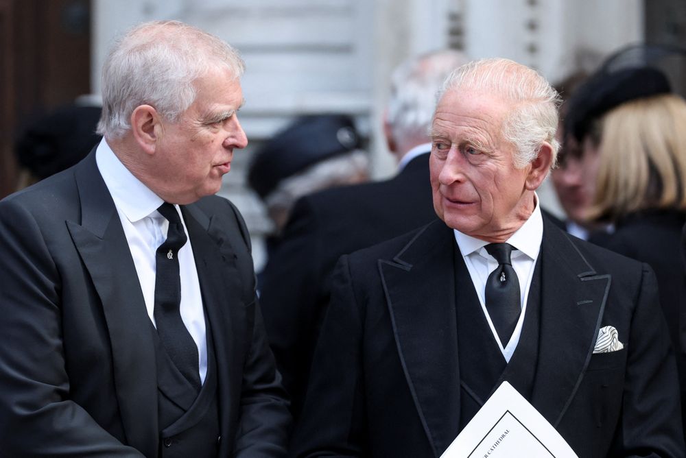 Prince Andrew and King Charles