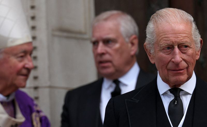 Prince Andrew and King Charles