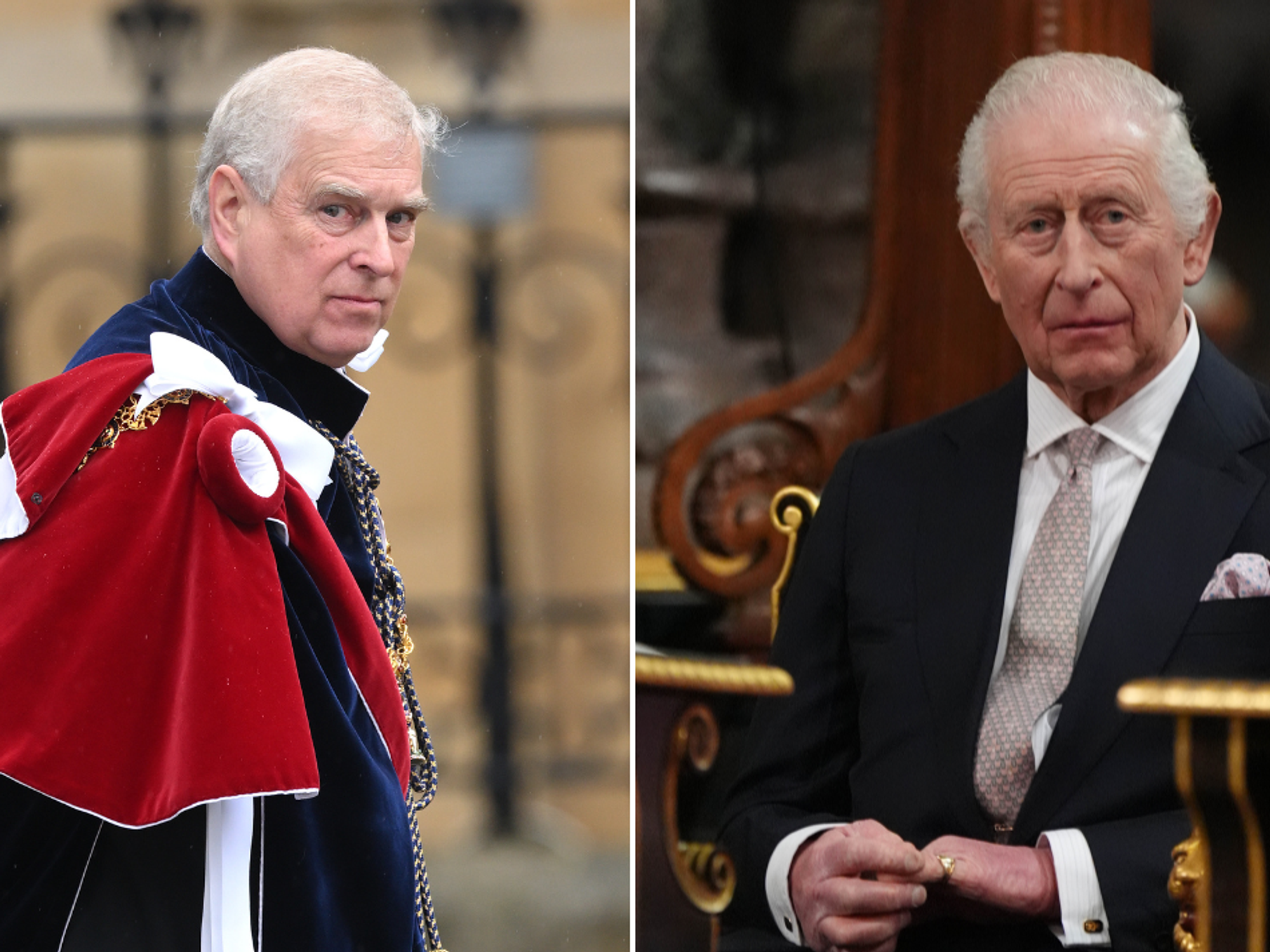 Prince Andrew and King Charles