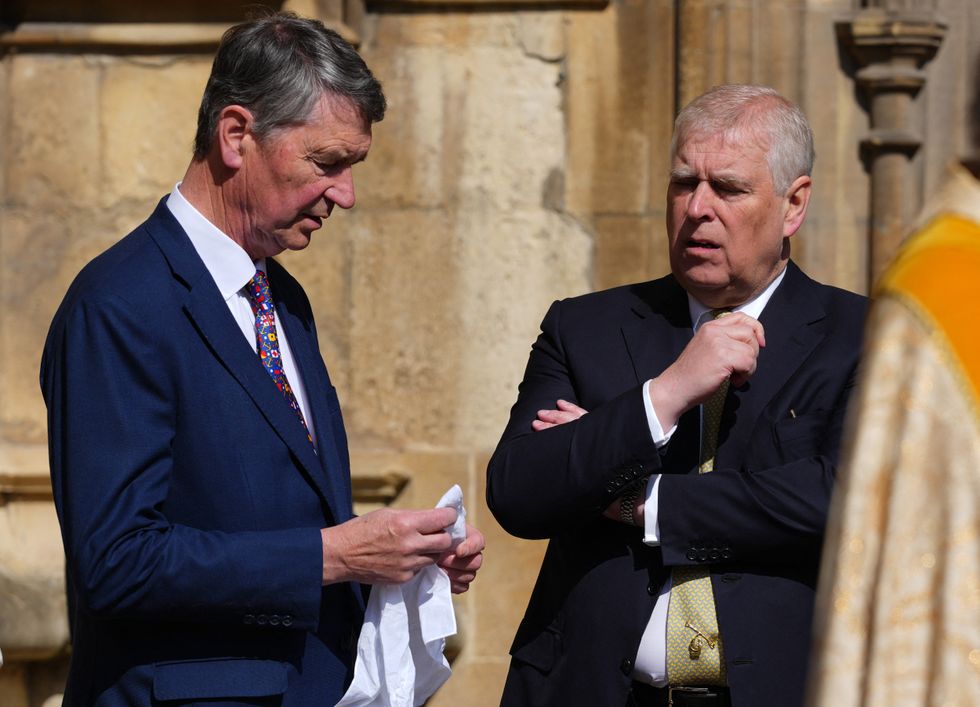 Prince Andrew and Timothy Laurence