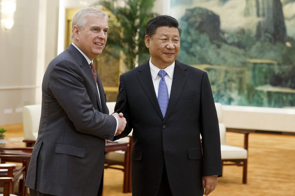 Prince Andrew and Xi Jinping