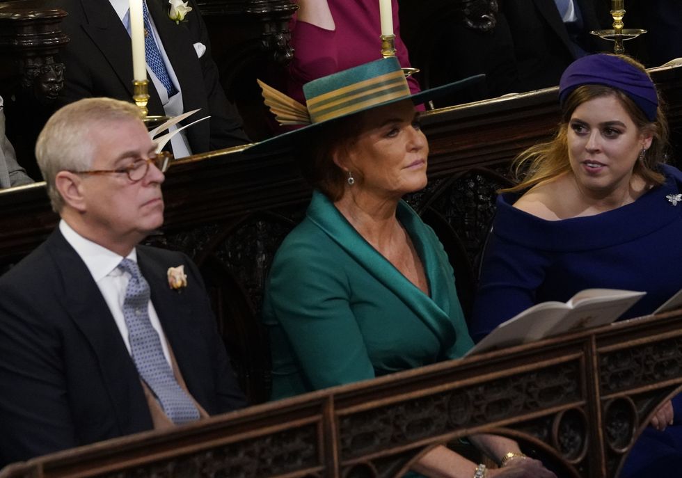 Prince Andrew, Duke of York Sarah Ferguson and Princess Beatrice of York