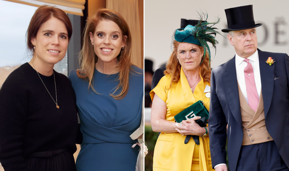 Prince Andrew, Fergie, Beatrice and Eugenie