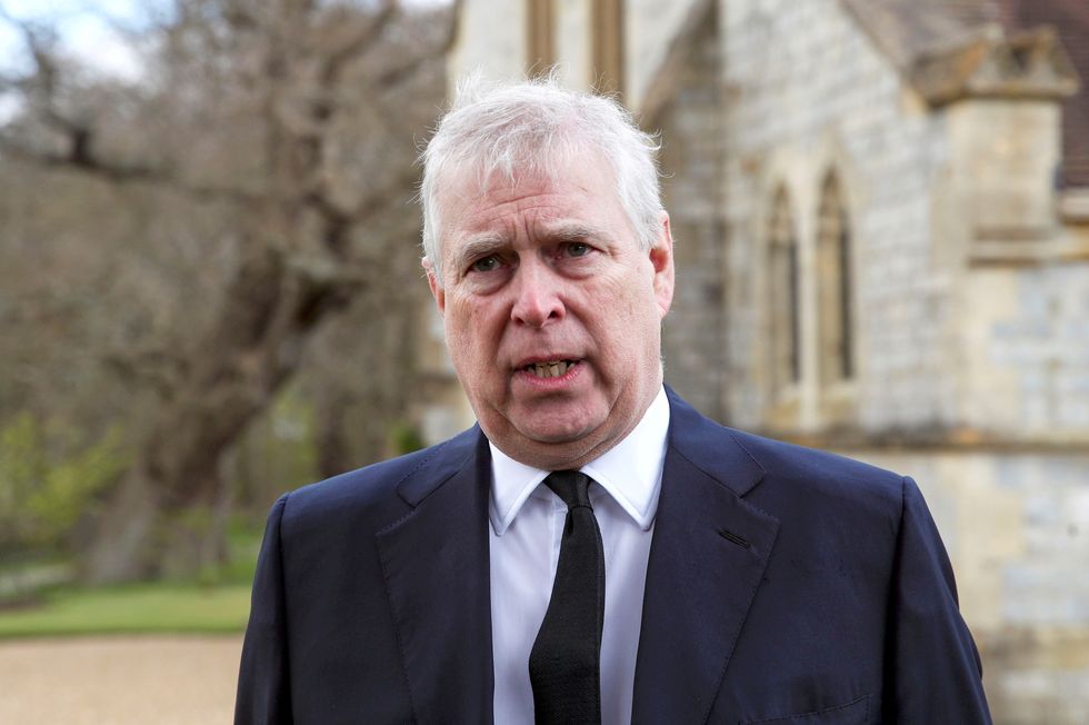 Prince Andrew in April, 2021