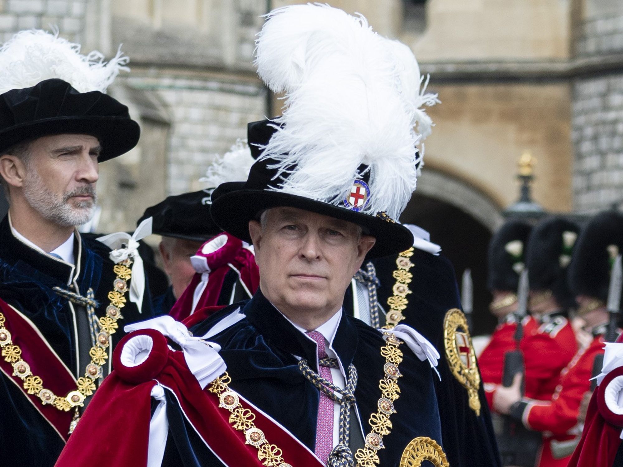 Prince Andrew in Garter Knight dress