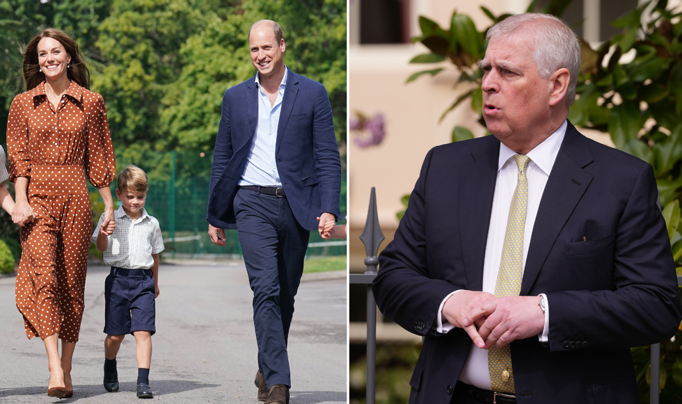 Prince Andrew, Kate Middleton and Prince William