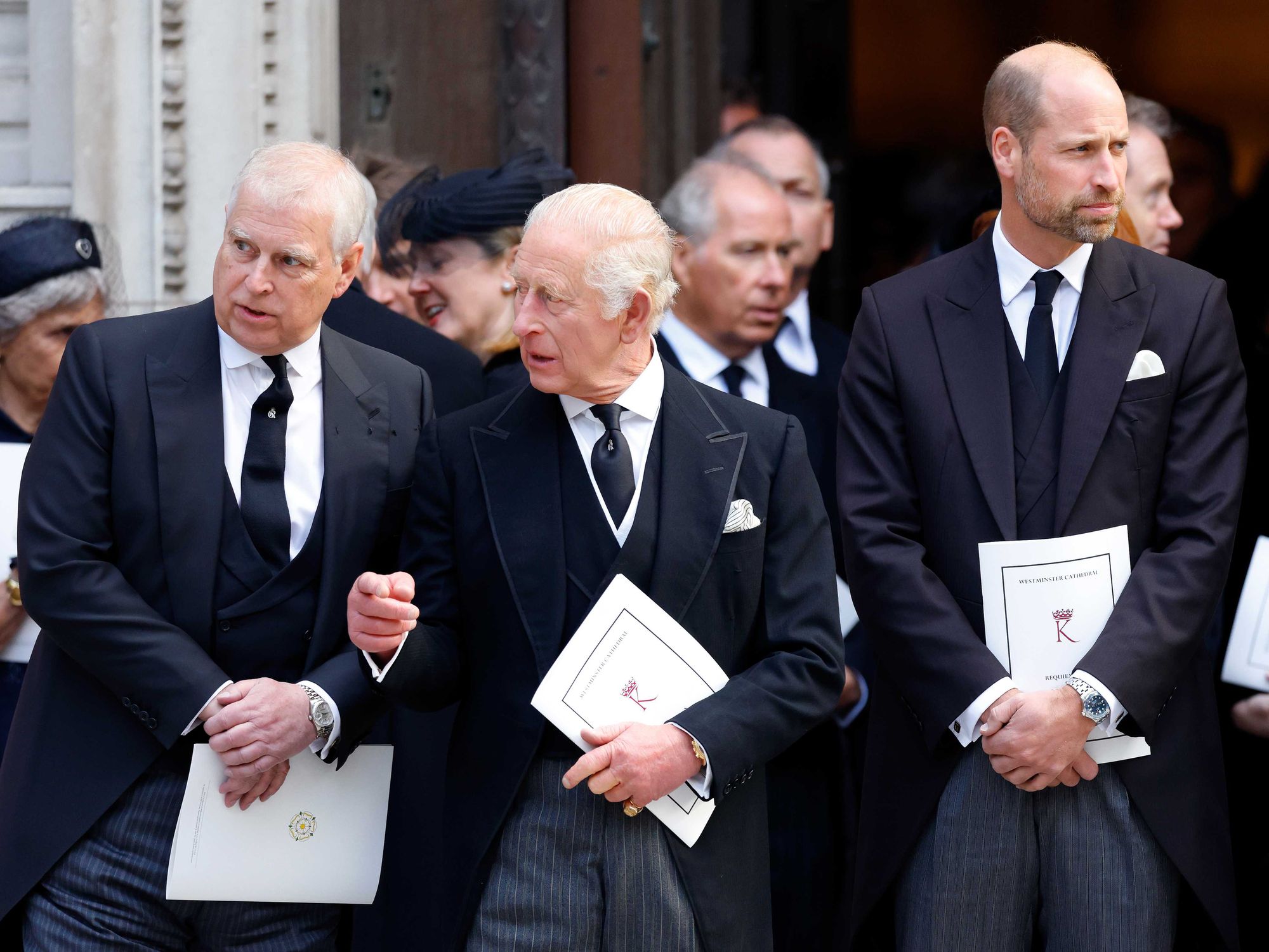 Prince Andrew, King Charles, Prince William