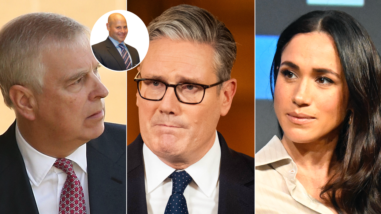 Prince Andrew (left), Keir Starmer (middle), Meghan Markle (right)