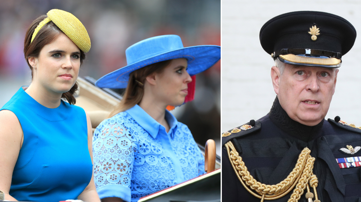 Prince Andrew, Princess Beatrice and Princess Eugenie