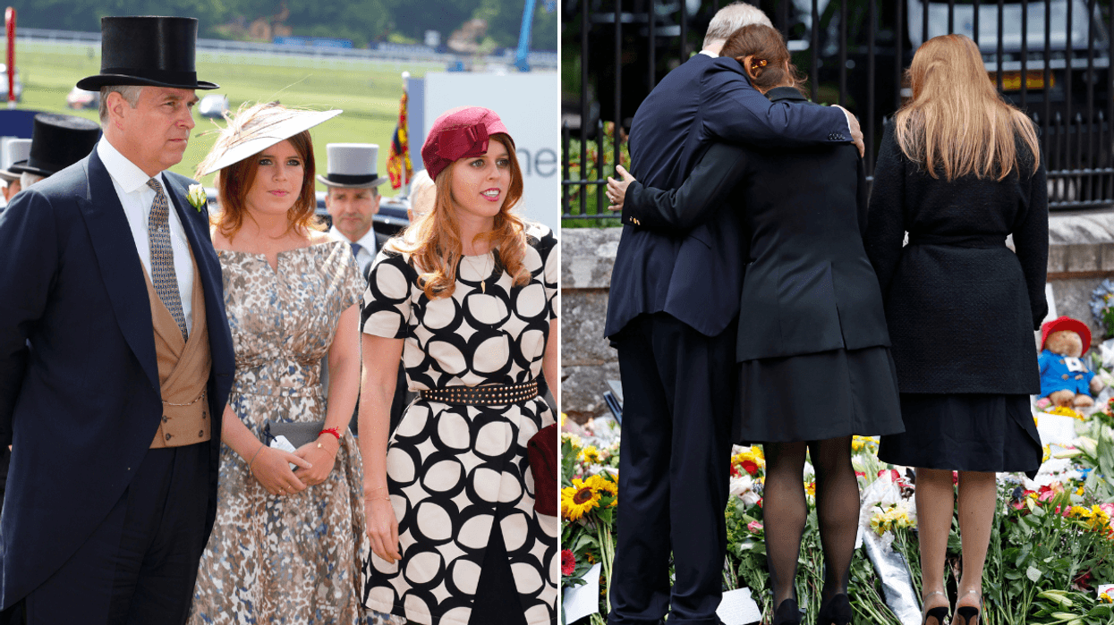 Prince Andrew, Princess Eugenie and Beatrice
