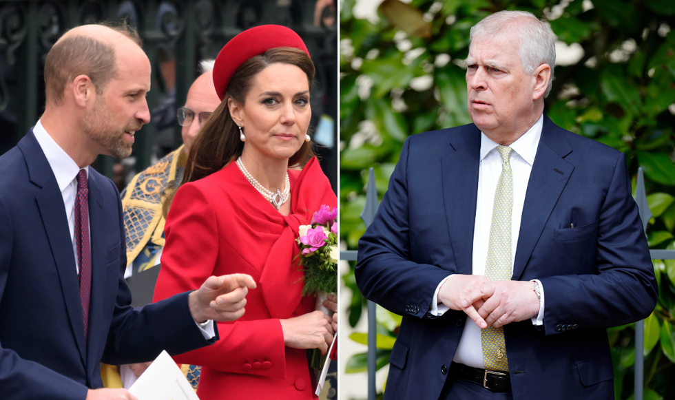 Prince Andrew, Princess Kate and Prince William