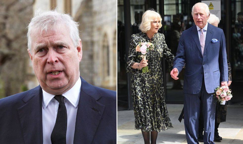 Prince Andrew, Queen Camilla and King Charles