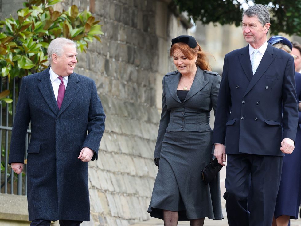 Prince Andrew, Sarah Ferguson and Timothy Laurence