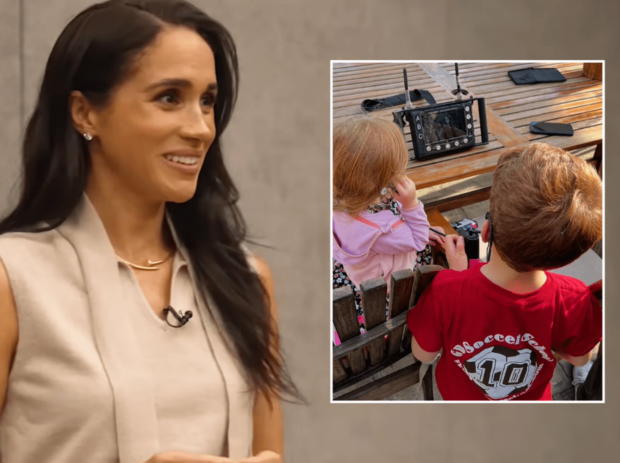 Prince Archie, Princess Lilibet and Meghan Markle