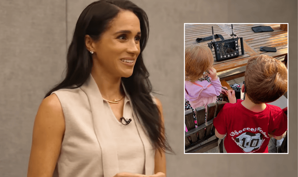Prince Archie, Princess Lilibet and Meghan Markle