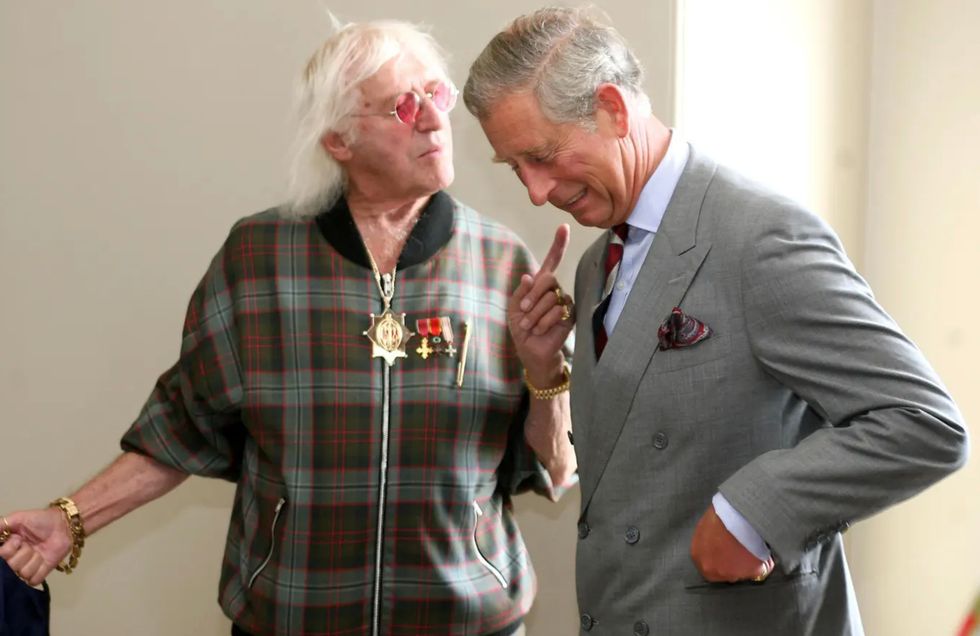 Prince Charles and Jimmy Savile in 2007
